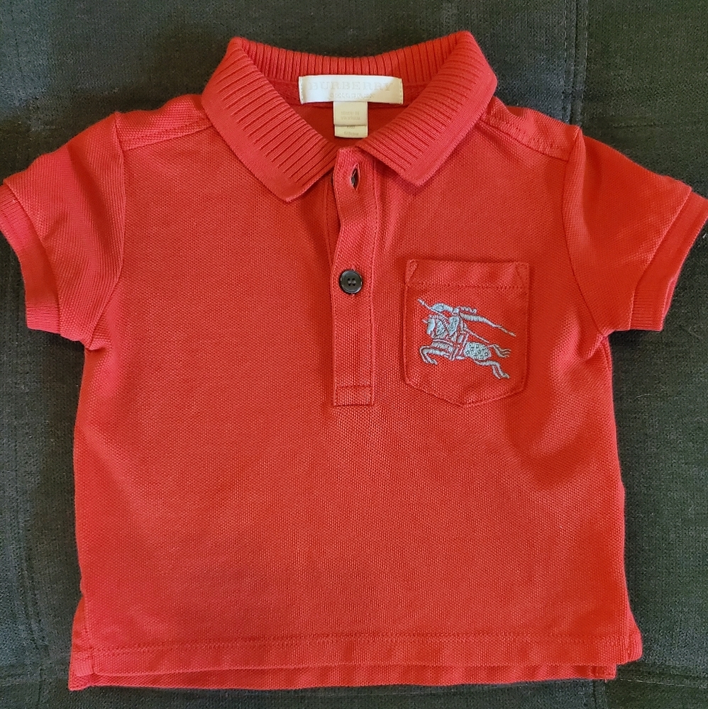 Burberry polo for baby 6 months